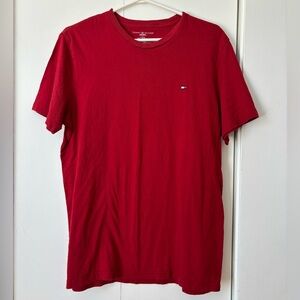 🎉4/30$🎉 Tommy Hilfiger Red Logo Tee – Oversized M ✨